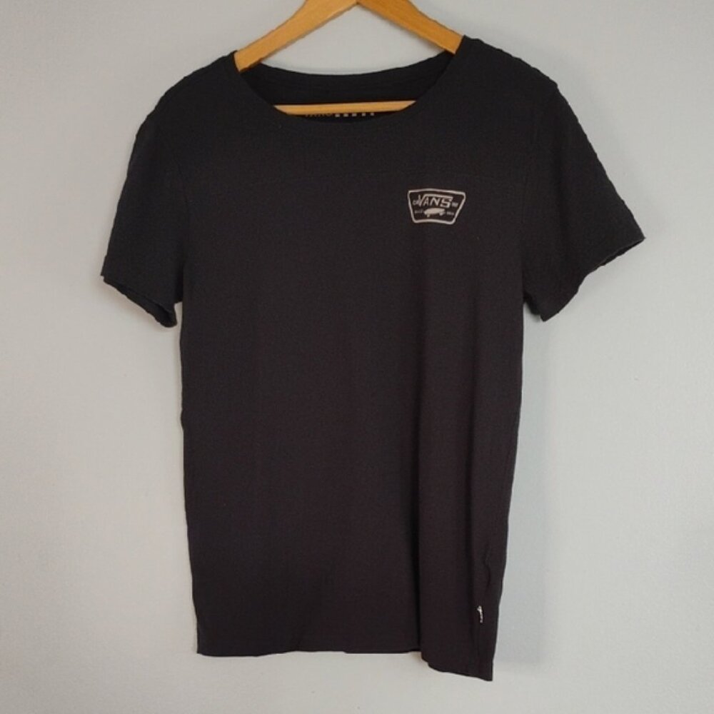 VANS Off the Wall Dark Black Short Sleeve Tee Men's Size S - Wear Skate